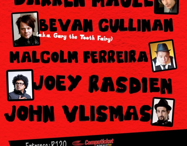 Charity Comedy fund raiser John Vlismas Joey Rasdien Darren Maule
