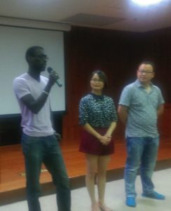 Chuck Tidiane Ndiaye Toastmaster in Ningbo