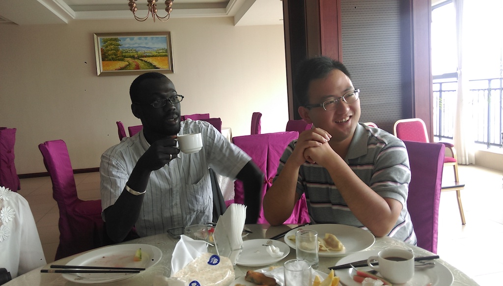 Friends of Ramon Thomas meeting with my uncle Karl Fourie from Joburg in Ningbo, Zhejiang (2015)