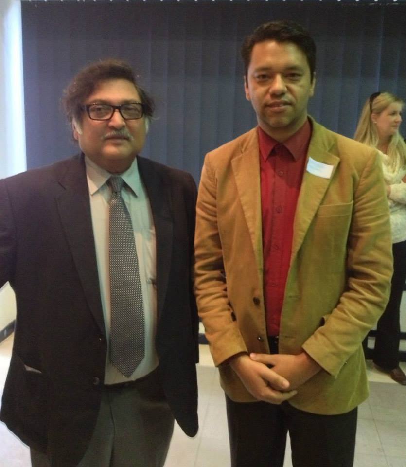 Prof Sugata Mitra on Jonathan Haidt 1 Prof Sugata Mitra in Johannesburg in 2013 with Ramon Thomas