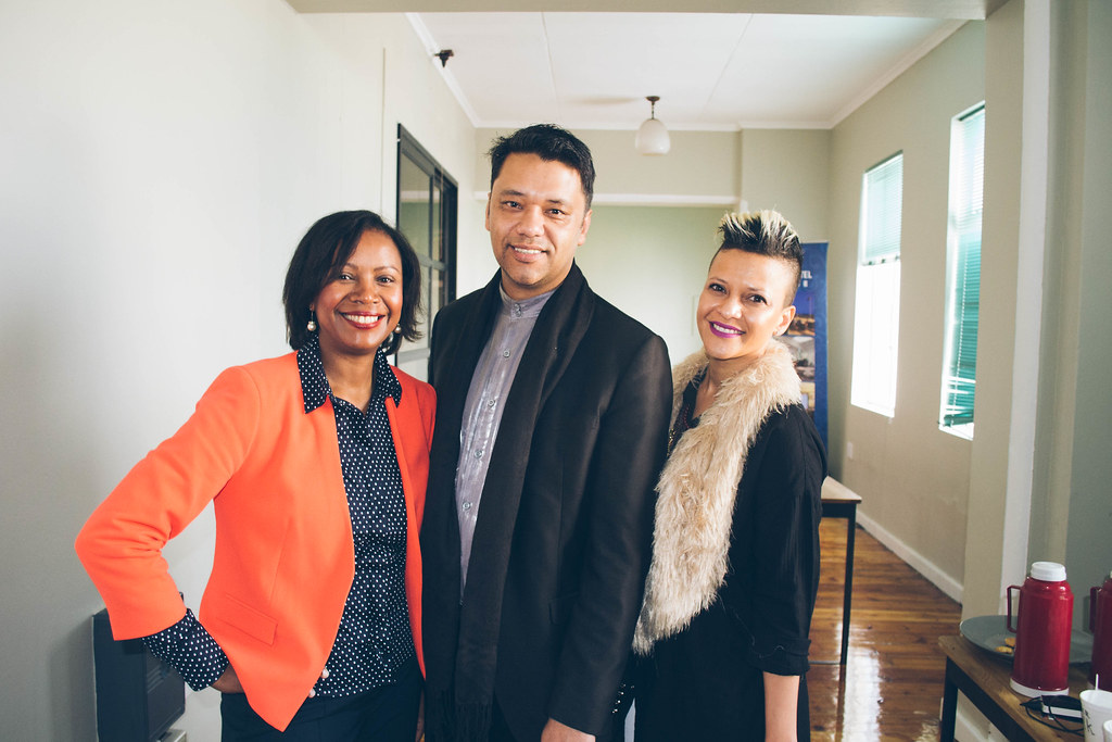 Farah Fortune: How Passion Empowers Women to Create Reality 2 Deshun Deysel, Ramon Thomas and Farah Fortune at TEDxPortElizabeth 2016 conference held at AFDA