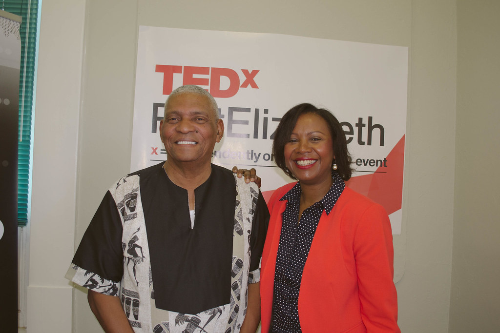Joe Slingers and Deshun Deysel after his TEDx Talk on Shakespeare and Timeless Literature
